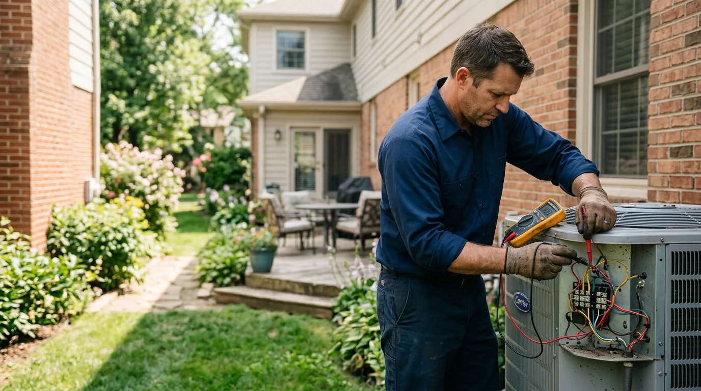 HVAC technician working near Greenock, PA
